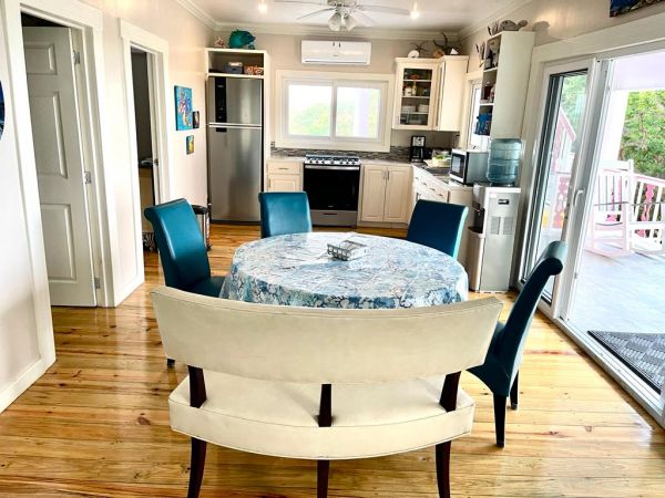 Dining area and kitchen